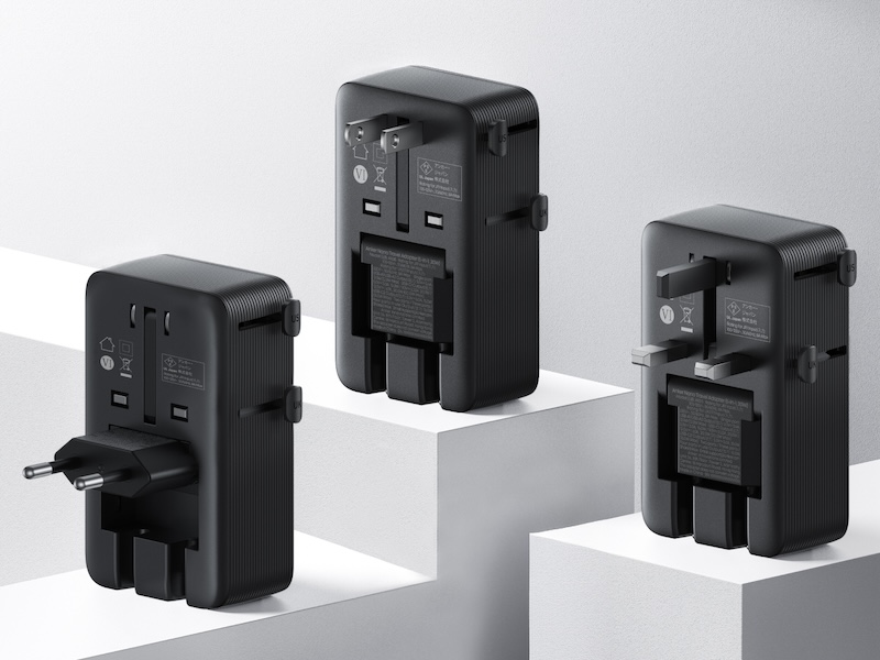 3種類のプラグを搭載