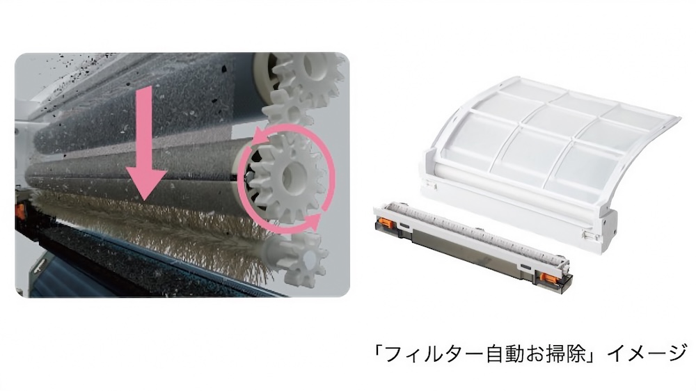 「フィルター自動お掃除」機能を搭載