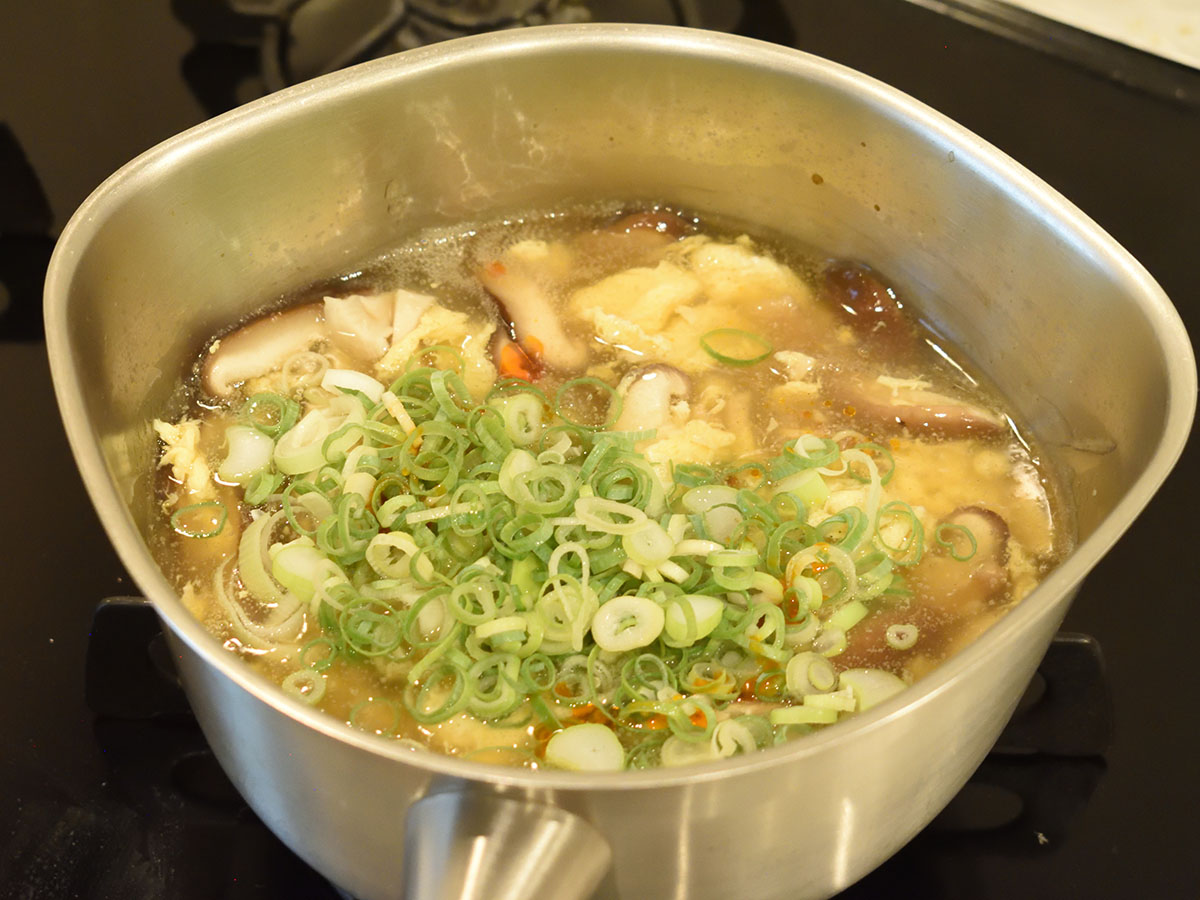 長ネギは火を入れすぎない方が風味が残ります