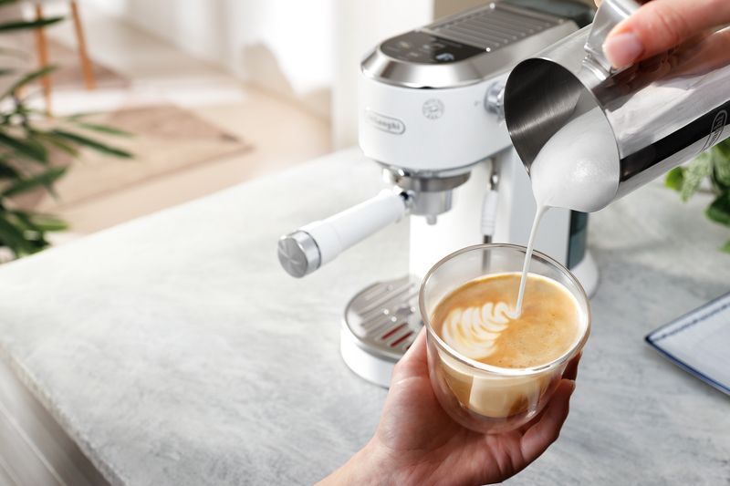 ラテアートを楽しめる