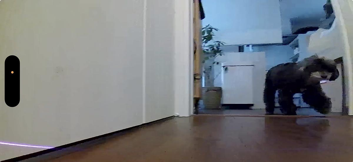 本体カメラでペットなどの見守りと双方向通話機能も