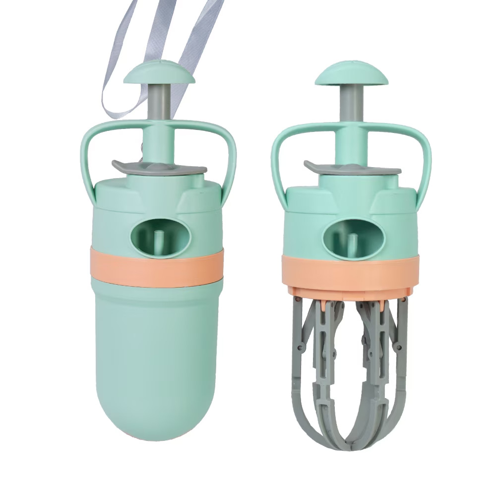 持ち運びに便利なキャップを備える