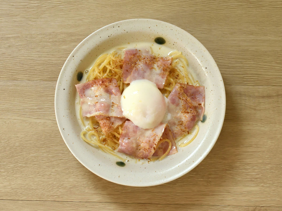 盛り付けて完成です