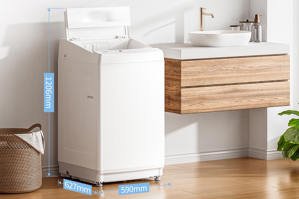 洗剤自動投入機能付きの「COMFEE 洗濯機 CA-100A1」