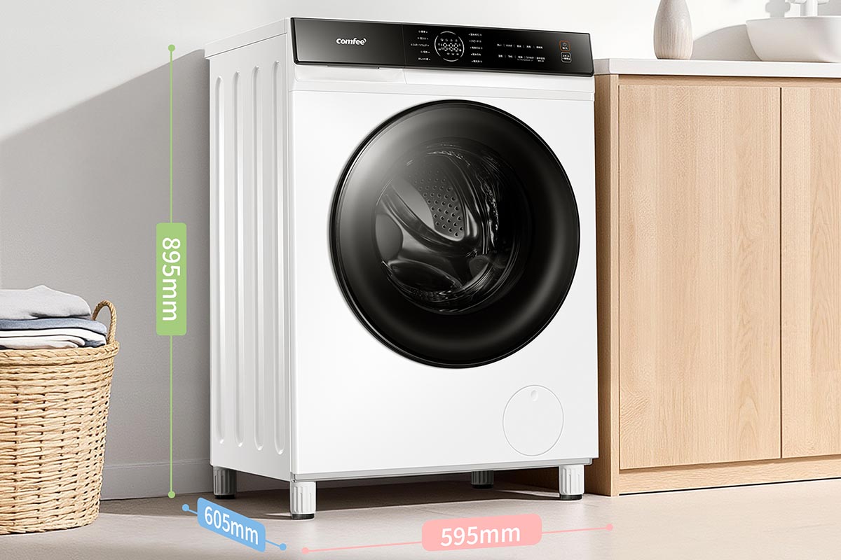 初めてのドラム式にも適した「COMFEE 洗濯乾燥機 CD-105DA1(W)」