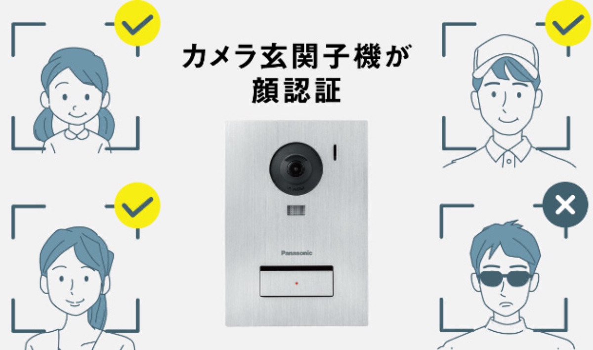 AIによる顔認証機能を搭載