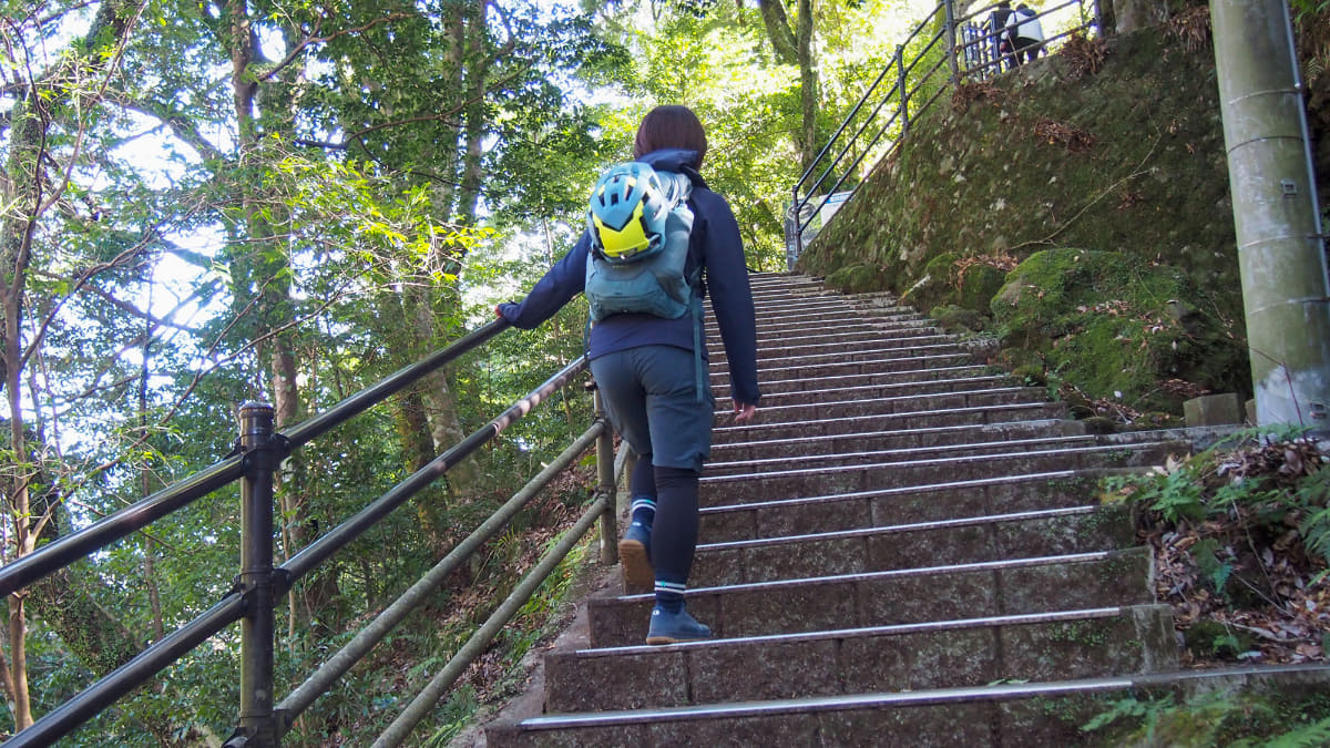 帰りの階段上りは途中で休んでいる人がいるくらいのハードさだが、寄り道する価値はある