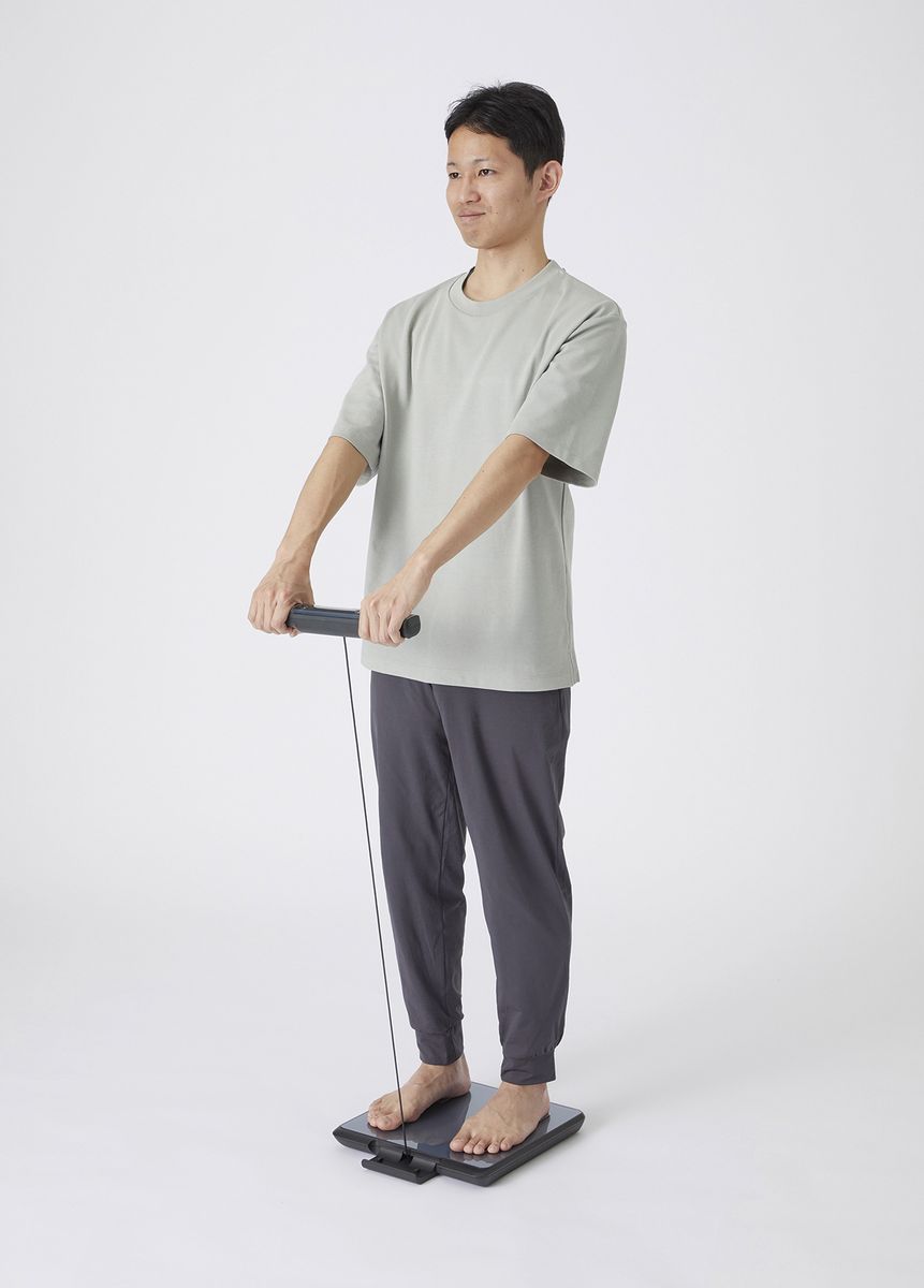 グリップを握って計測する