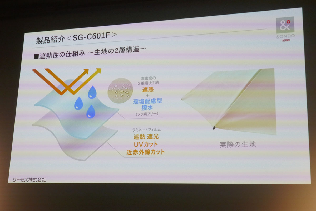 独自開発の生地を採用