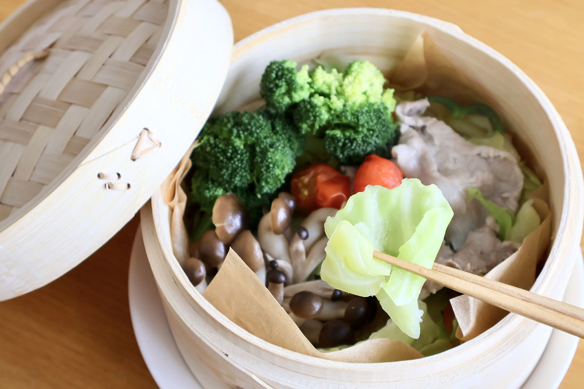 蒸した野菜は甘みがすごい!