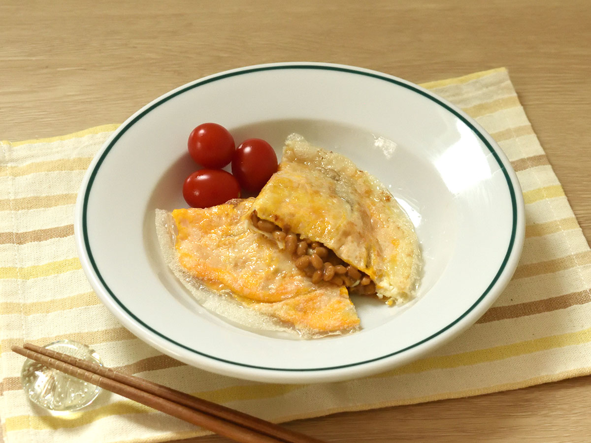 ライスペーパーのサクッとした食感がアクセントになります