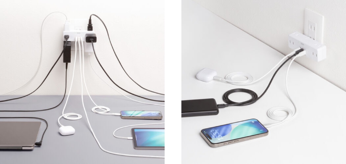 最大9台の機器を同時に接続できる。USB Type-CポートはPD20Wに対応