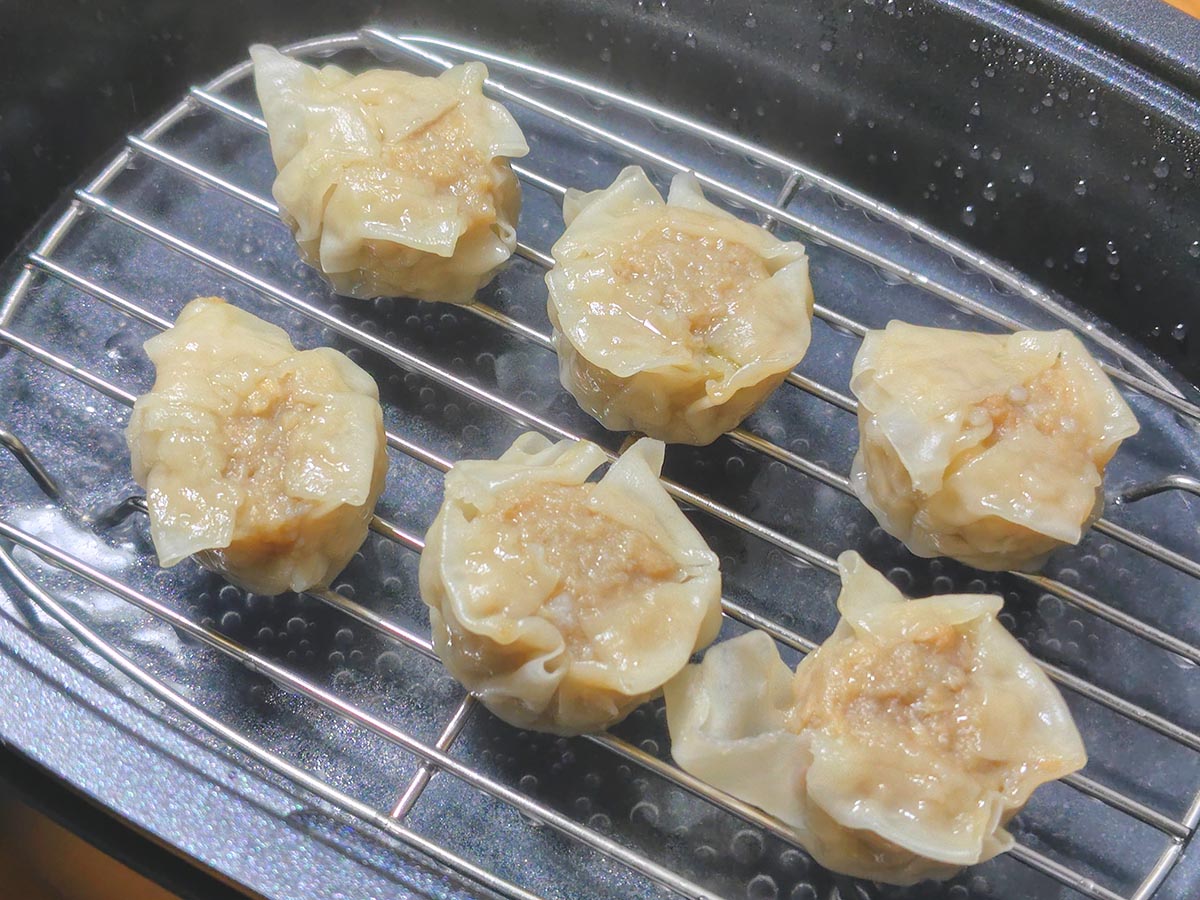 市販のシュウマイがふっくらジューシーに仕上がる
