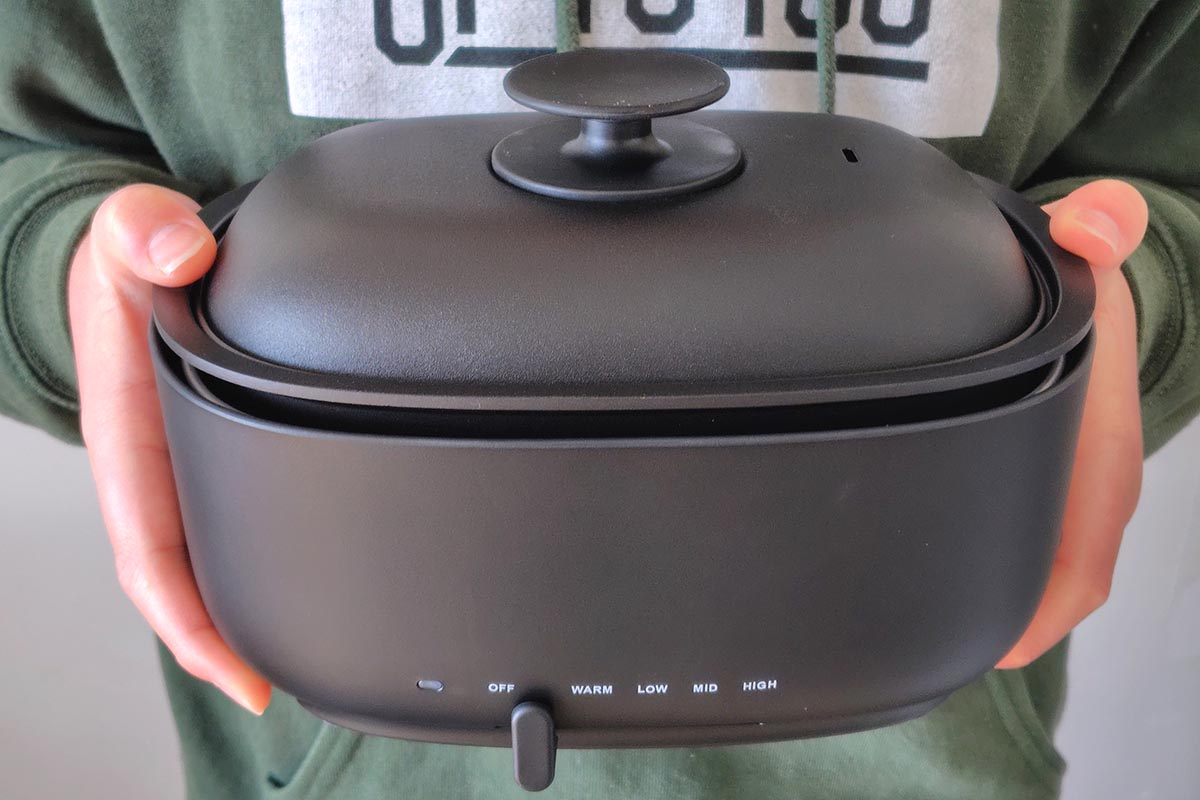 無印良品「深型ホットプレート」使ってみたら小型で取り回し抜群でした