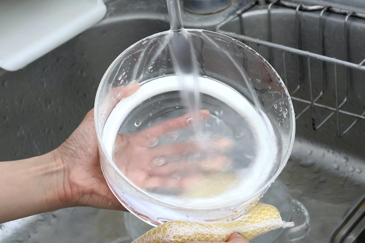 竹せいろと違って、普段の食器と同じように洗剤でゴシゴシできます