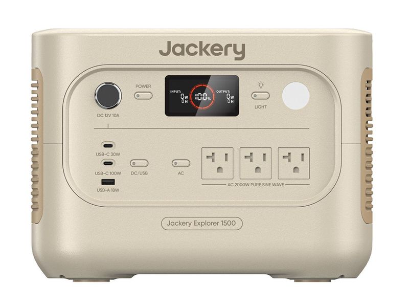 「Jackeryポータブル電源1500New」の新色サンドゴールド