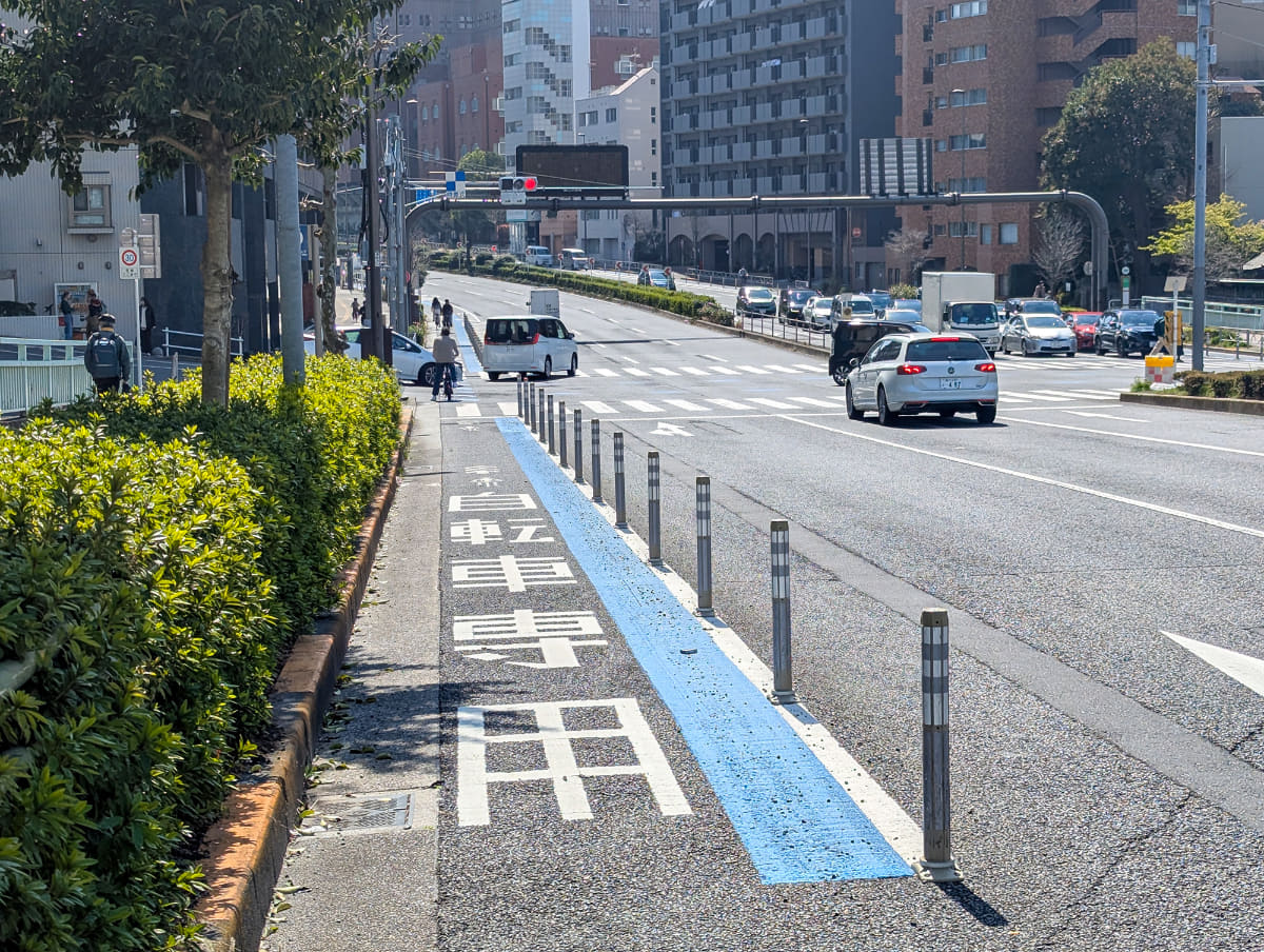 これだけ安全に走れる自転車専用道路で、先日はスマホを見ながら逆走する人にも遭遇しました……