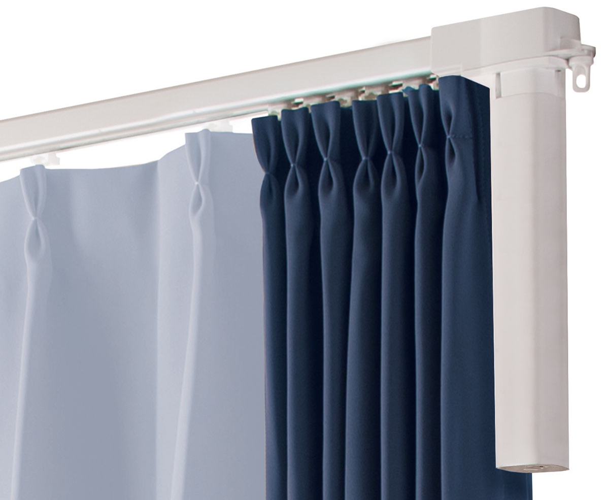 「電動カーテンレール 伸縮式 シングル」