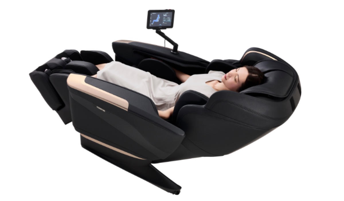 リラックスした姿勢でマッサージを体感できる