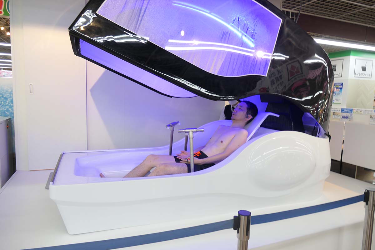 すべて終了してハッチが開く。短時間なのに体だけでなく心も洗われたようなリラックス感があります