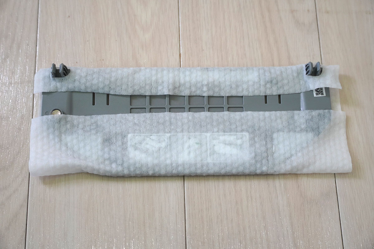 パッドに使い捨てシートを装着