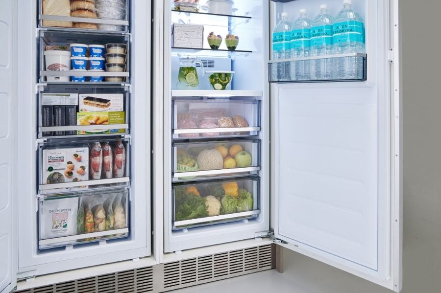 冷凍庫と冷蔵庫を並べたサイドバイサイドタイプのイメージ