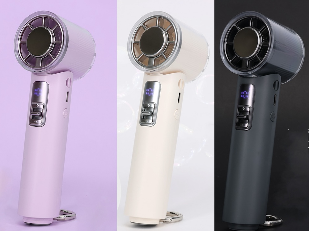 ひんやり冷却プレート付 4Way ターボハンディファン