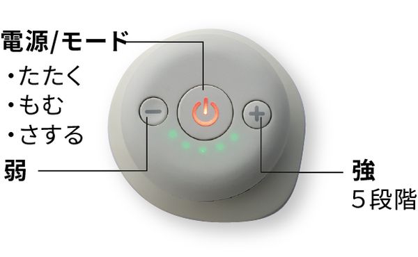 シンプルなボタン操作