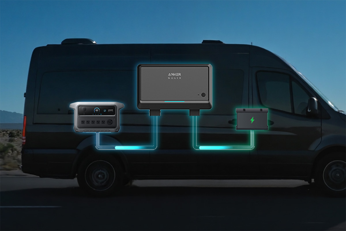 車の走行中に効率的にポータブル電源を充電できる