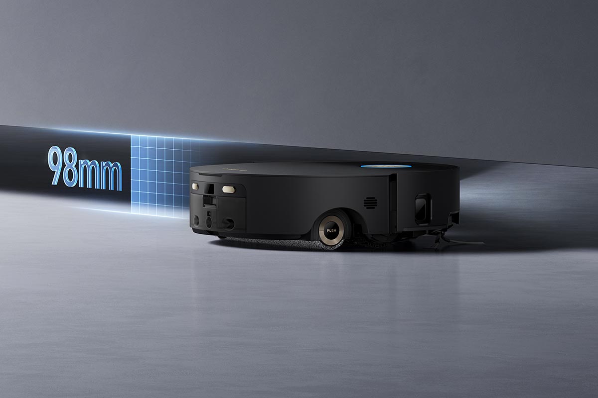 センサー部分を本体に収納することで、低い場所にも入り込める