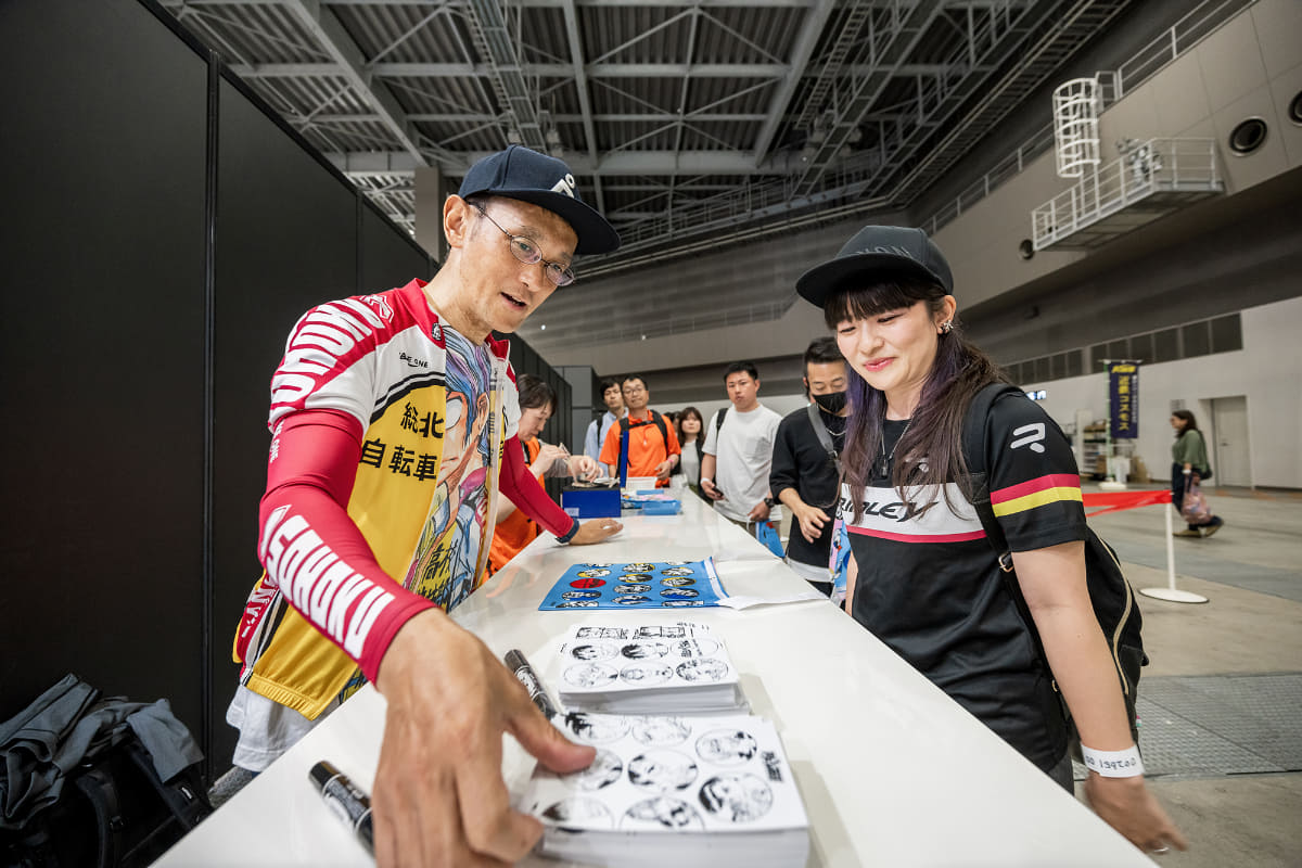 毎年人気の「弱虫ペダル」とのコラボコーナー