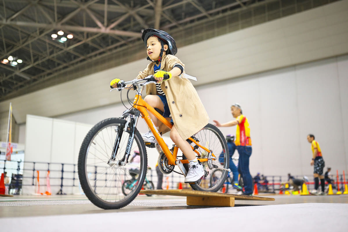 子供たちが自転車を学べる「キッズエリア」