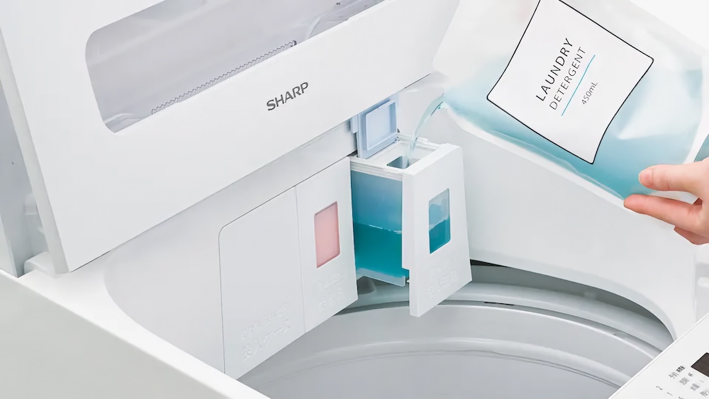 「ES-SV8L」および「ES-SV7L」には、「液体洗剤・柔軟剤自動投入」機能を搭載