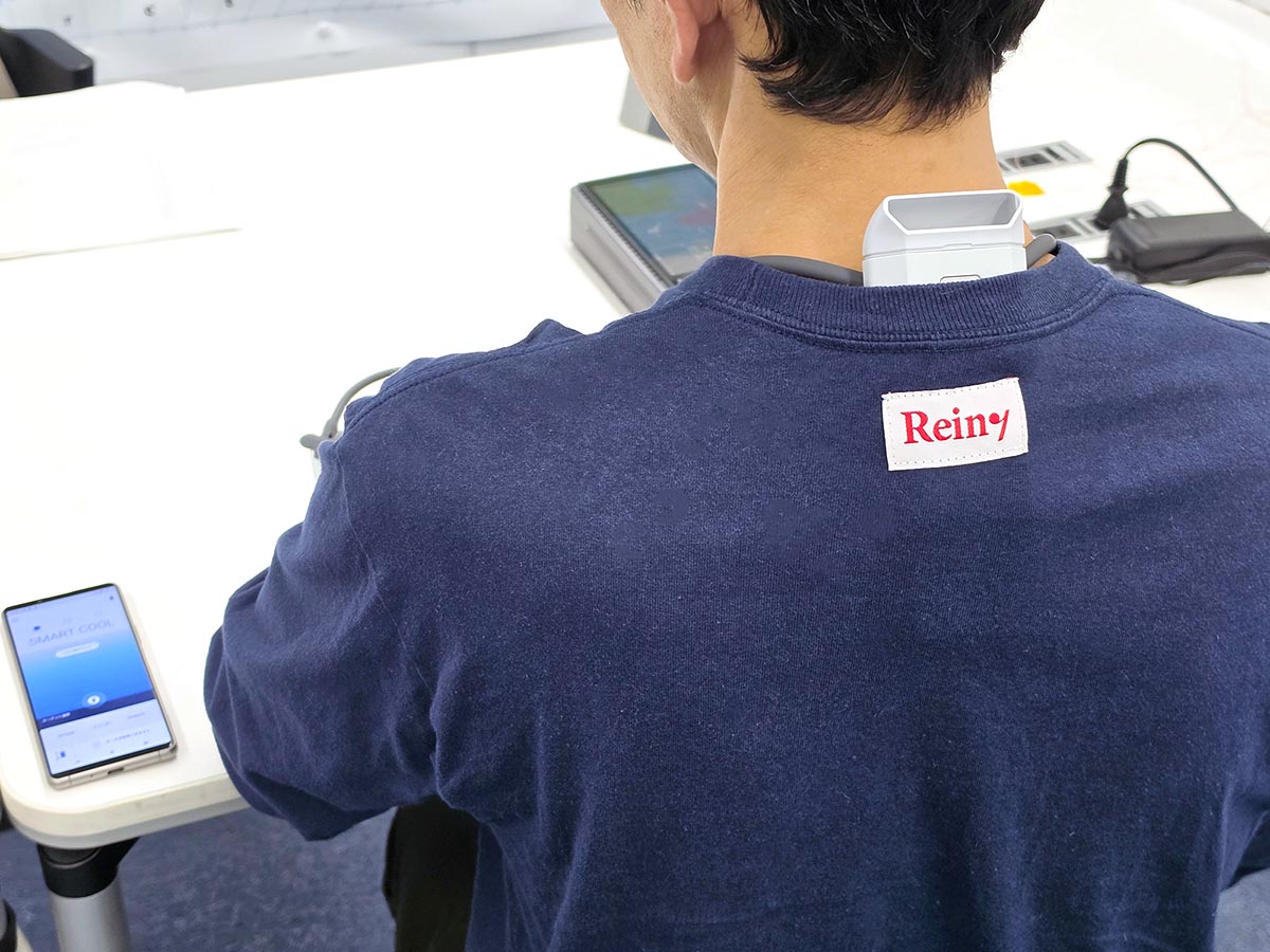 REON POCKETアプリは「SMART COOL」モードに設定。一番よく冷えるオプション「強冷」にセットして計測しました