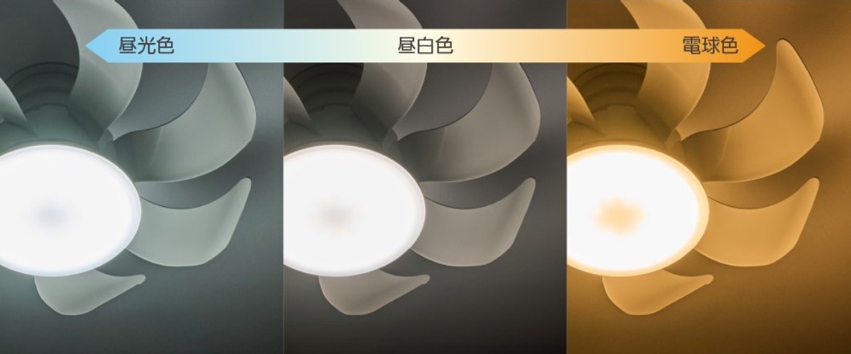 調光は7段階、調色は5段階