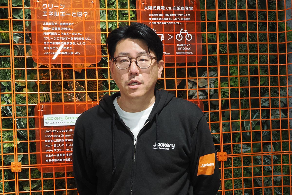 Jackery Japan POP-UPストア プロジェクトリーダー 鈴木広介さん
