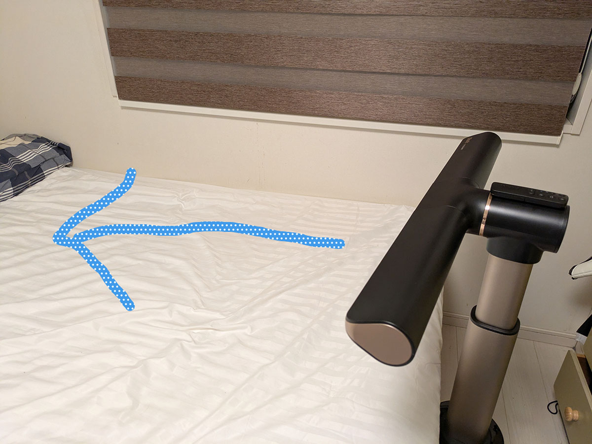 風が身体に直接当たるわけじゃないので、冷えすぎることもありません