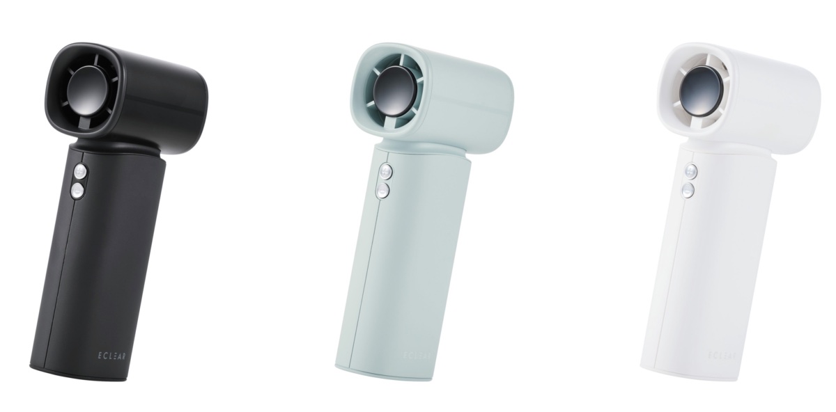 ナトリウムイオン電池搭載 コンパクトハンディファン