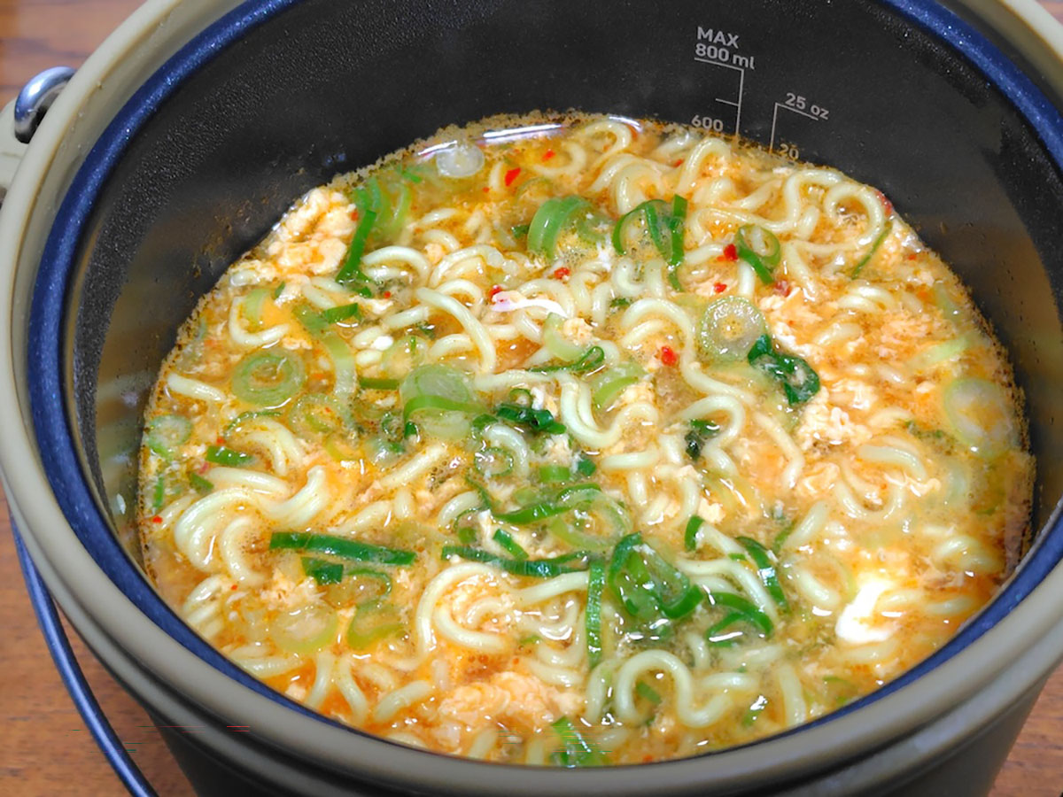 最後までアツアツのラーメンを食べられる