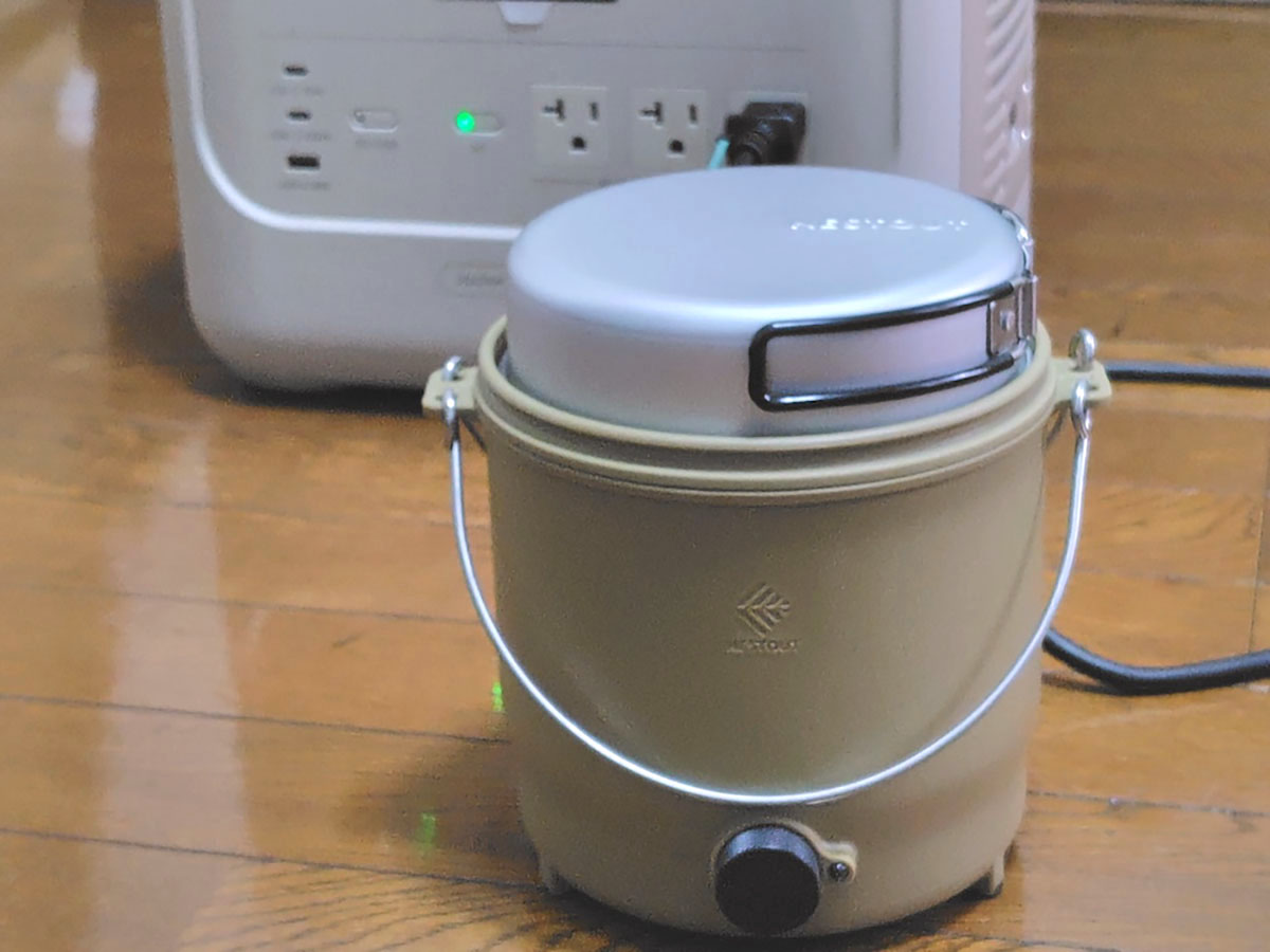 ポータブル電源でも使いやすい