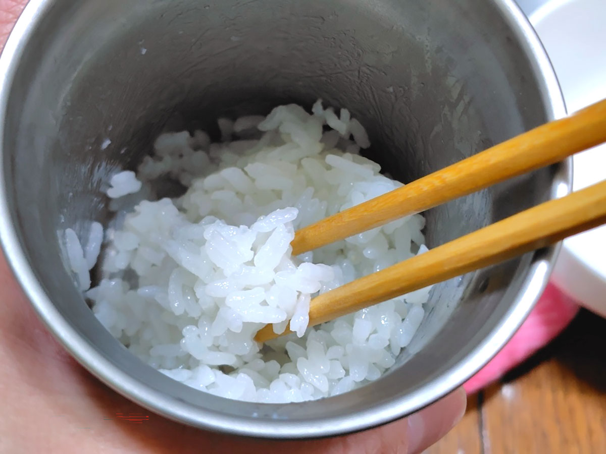 吸水させなくてもそこそこおいしく炊ける