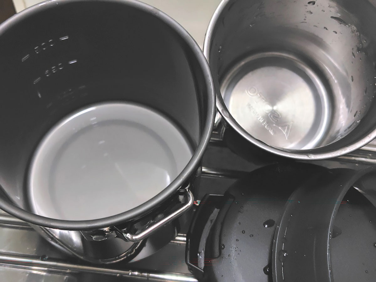 日常で使う食器と同じように洗っただけできれいになる