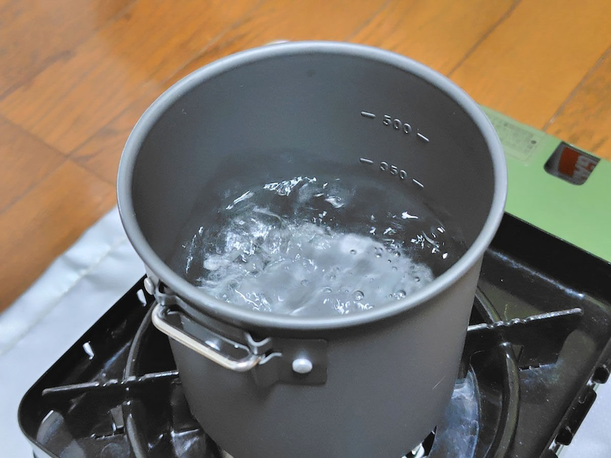 マグ650だけでお湯を沸かすことも可能