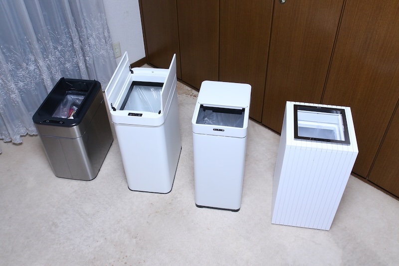 フタが自動で開閉するから手間がなく、ゴミが周りから見えないのもメリット