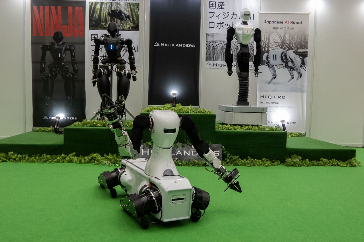 ヒューマノイドロボットも多数