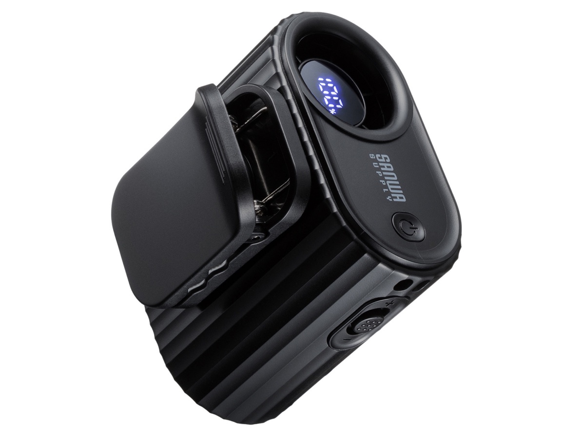 2WAY腰掛けベルトファン「FAN-USB2BK」