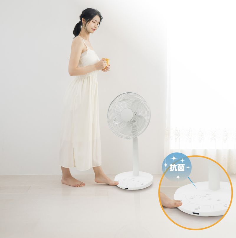e angle シリーズ 足元タッチ扇風機「ANG-FAF30-A」