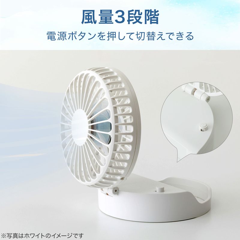 風量は強、中、弱の3段階