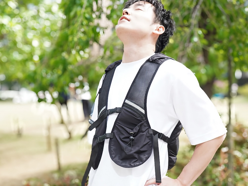 首元も背中も涼しい ひんやりファン付きベスト