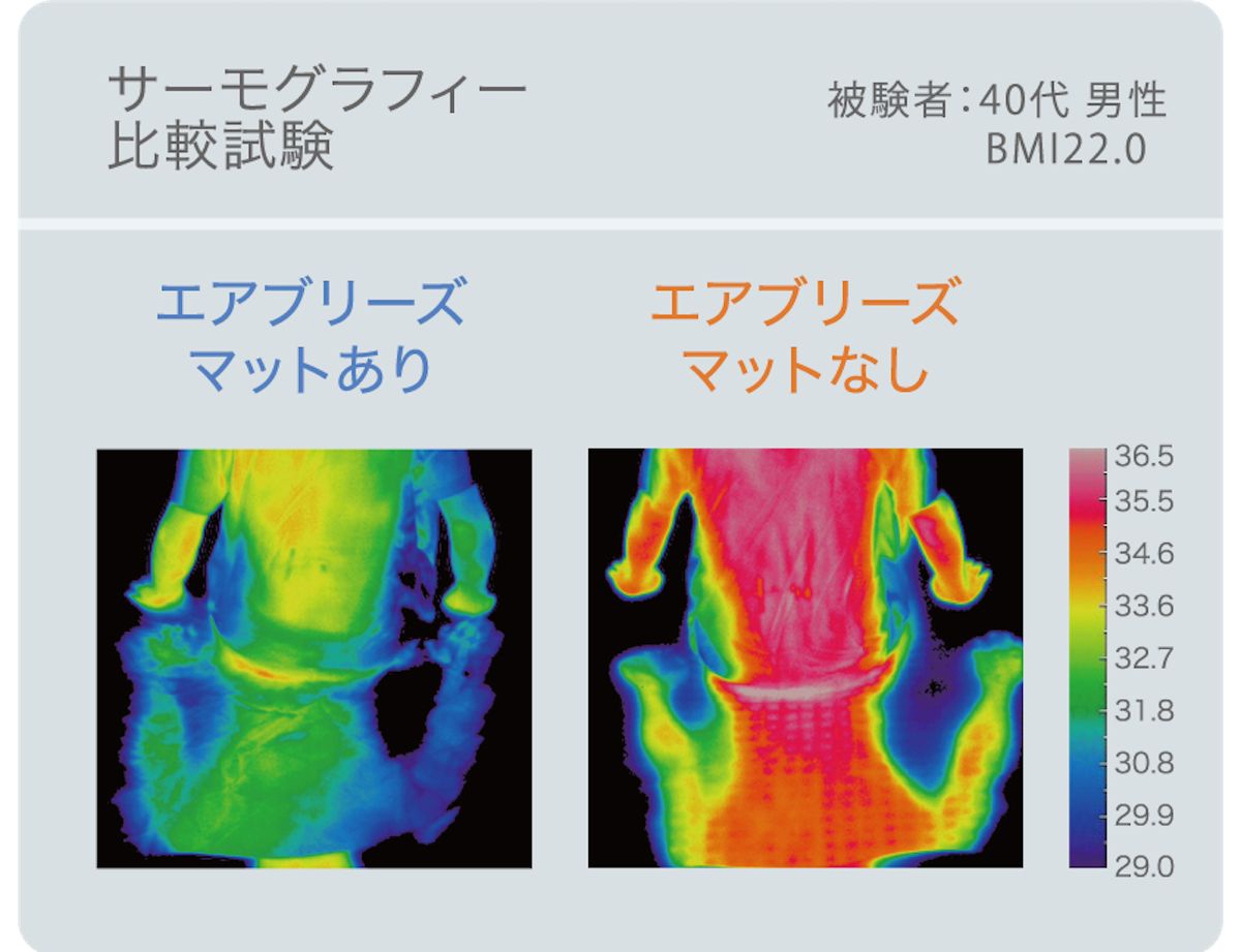 体感温度が約2℃下がるため電気代の節約につながる